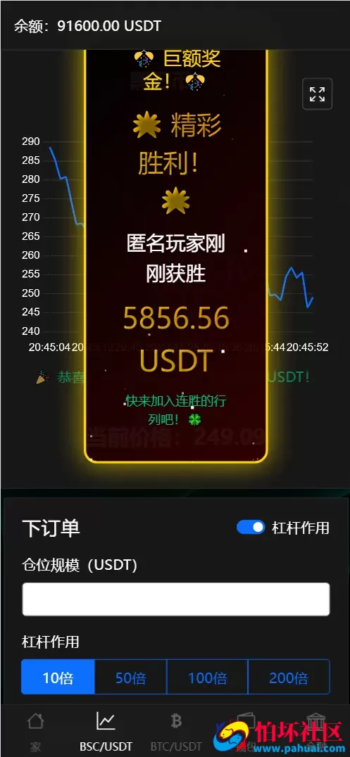 BitTong虚拟货币微交易投资理财源码 现货交易+杠杆交易+完美K线控制+完整用户输赢控制+代理程序 前端html+后端PHP