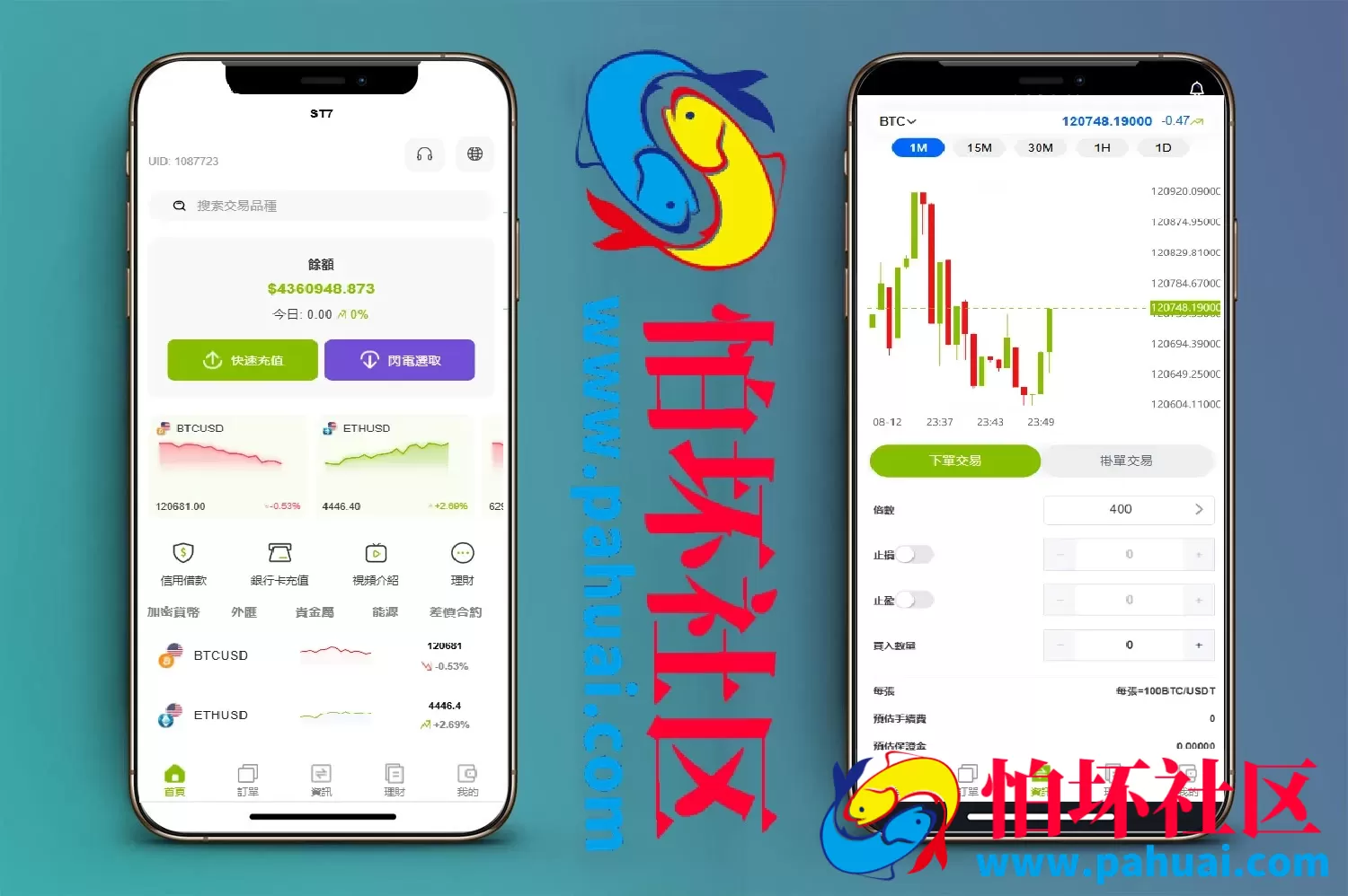 仿ST7外汇贵金属多语言交易所源码 虚拟货币+外汇+贵金属+能源+CFD差价合约+K线控制+模拟账号程序 前端uniapp纯源码