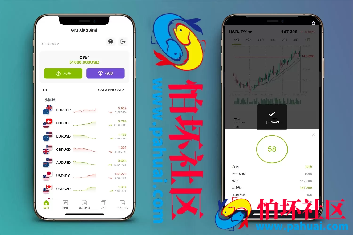 GKFX多语言期货外汇源码 黄金白银贵金属交易程序源码 前端vue纯源码+后端PHP
