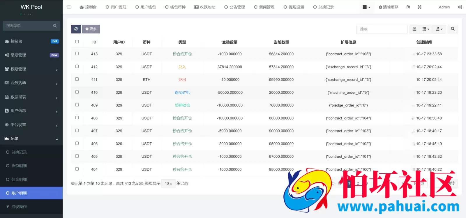 WK Pool多语言web3矿机质押挖矿投资理财源码 ETH质押挖矿盗U源码 秒合约交易所程序源码 前端vue纯源码+后端PHP