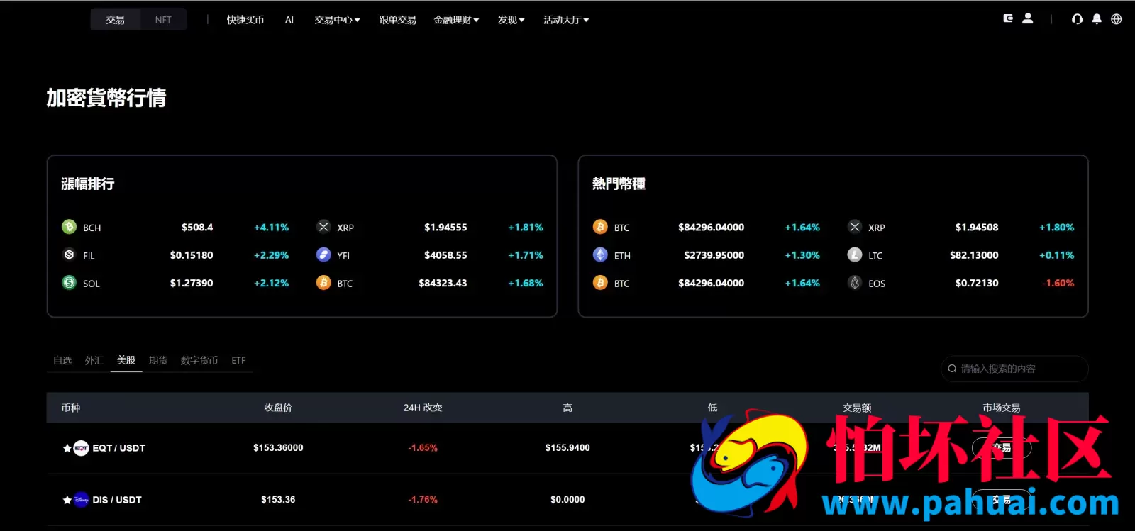 Bitinvests多语言交易所源码 外汇+美股+期货+交割合约+期权交易+现货交易+C2C+平台币+Ai投资理财+Defi借贷程序 前端vue纯源码+后端PHP