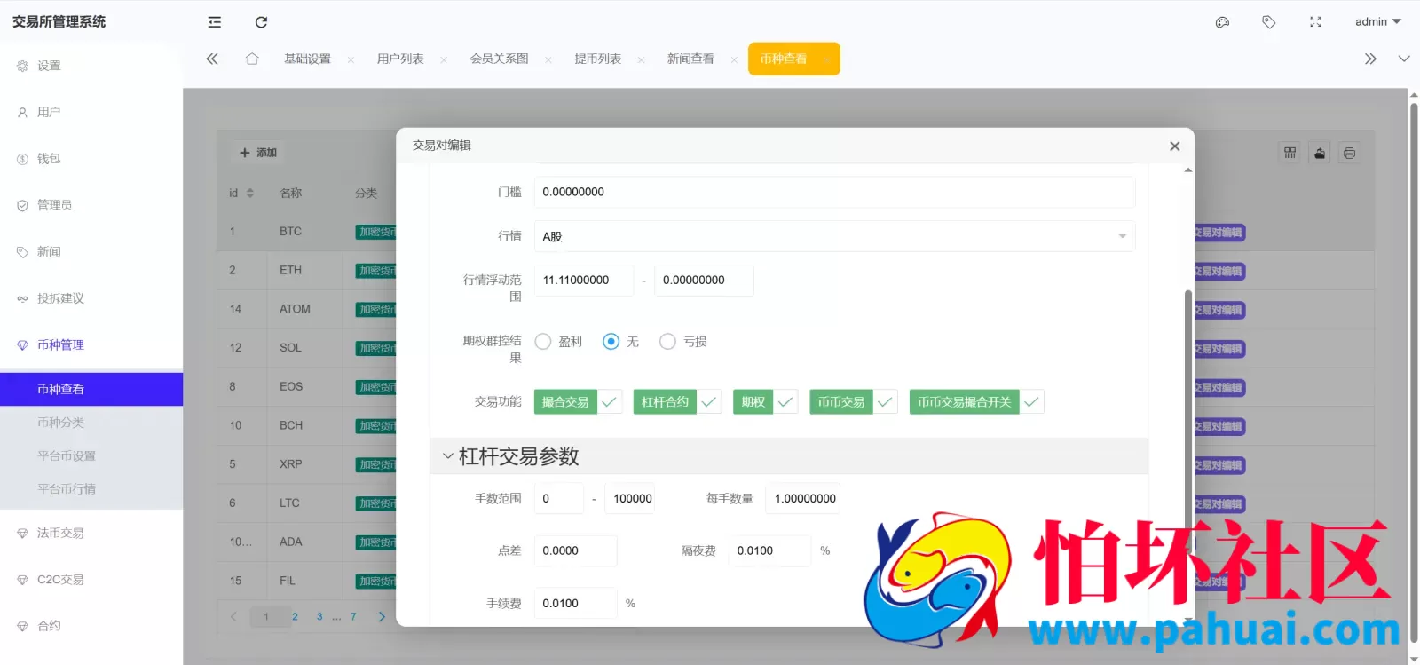 Bitinvests多语言交易所源码 外汇+美股+期货+交割合约+期权交易+现货交易+C2C+平台币+Ai投资理财+Defi借贷程序 前端vue纯源码+后端PHP