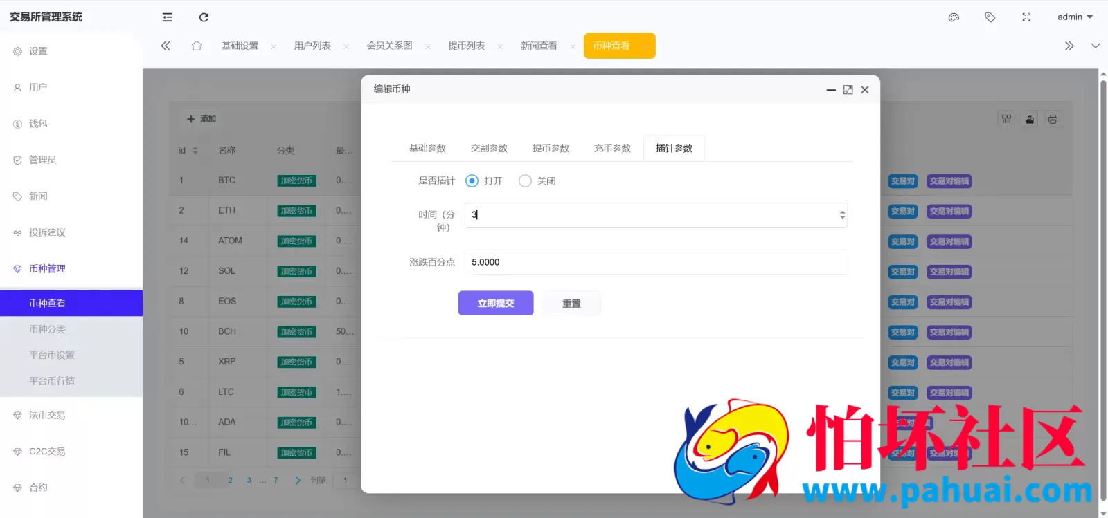 Bitinvests多语言交易所源码 外汇+美股+期货+交割合约+期权交易+现货交易+C2C+平台币+Ai投资理财+Defi借贷程序 前端vue纯源码+后端PHP