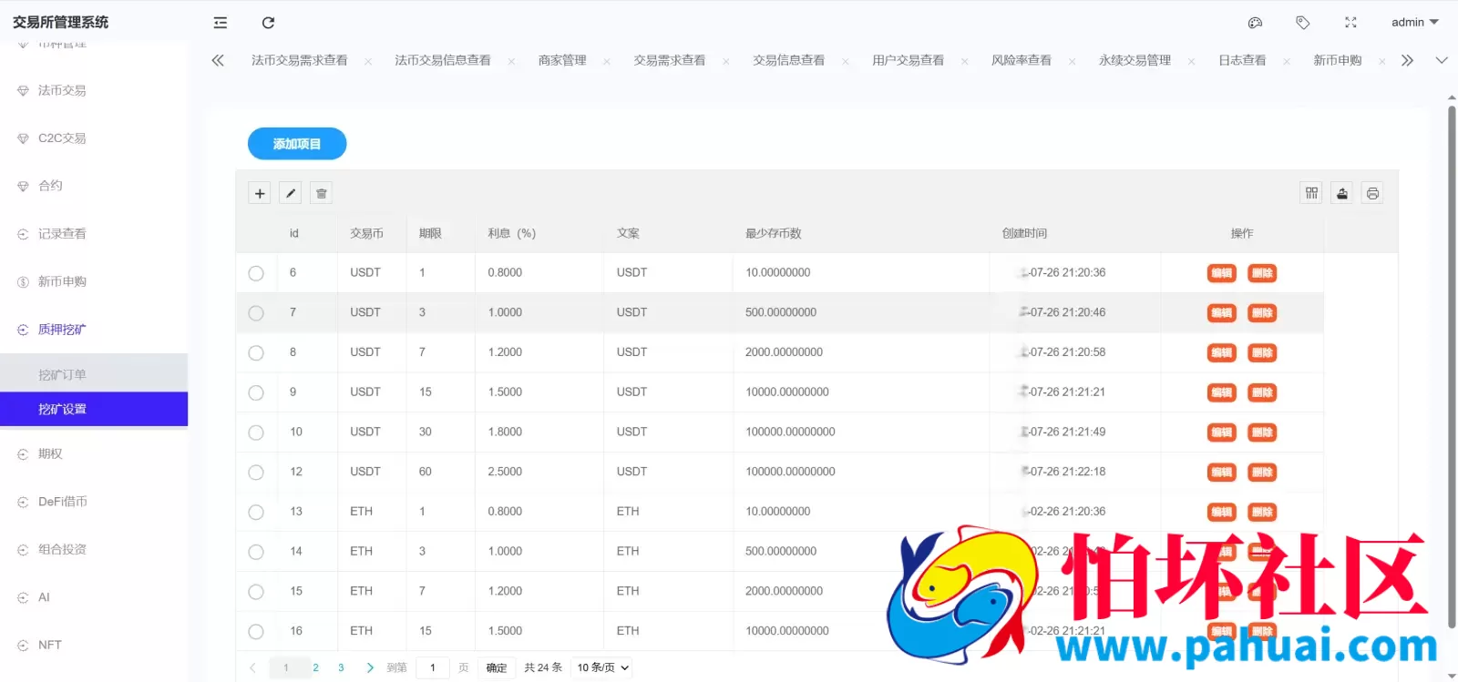 Bitinvests多语言交易所源码 外汇+美股+期货+交割合约+期权交易+现货交易+C2C+平台币+Ai投资理财+Defi借贷程序 前端vue纯源码+后端PHP