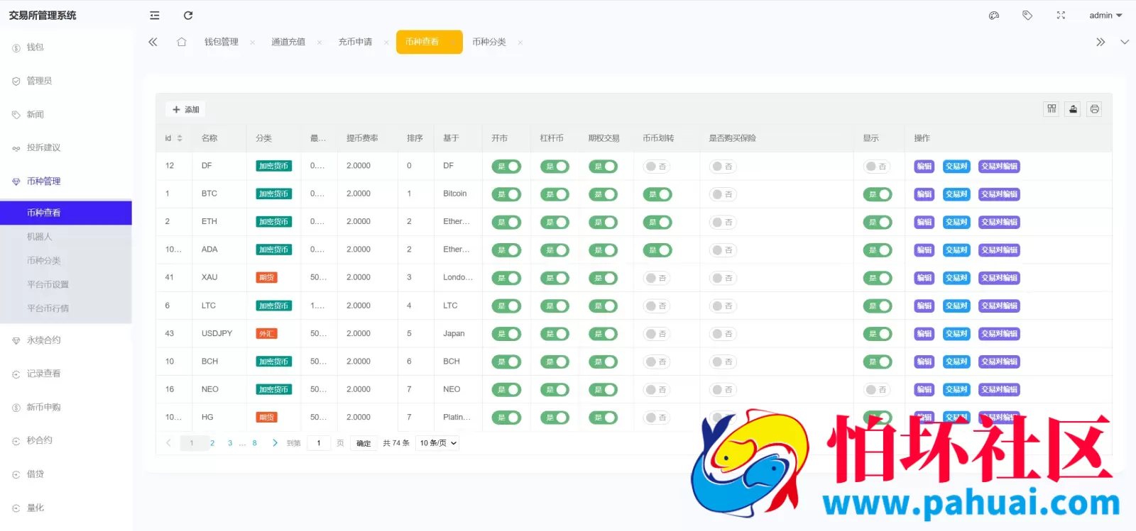 Coinbase多语言秒合约交易所系统源码 dapp登录+模拟账号+K线插针+平台币控制+盈亏控制+ai量化+借贷程序