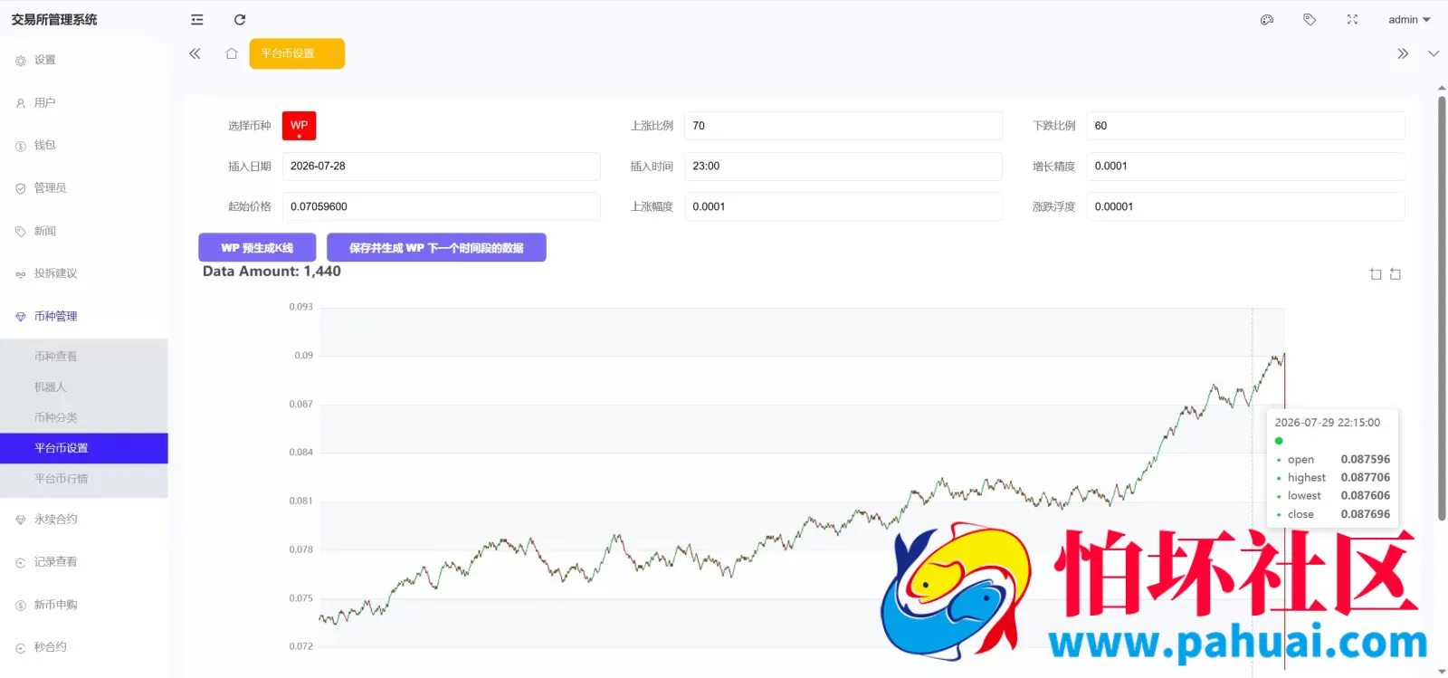 Coinbase多语言秒合约交易所系统源码 dapp登录+模拟账号+K线插针+平台币控制+盈亏控制+ai量化+借贷程序