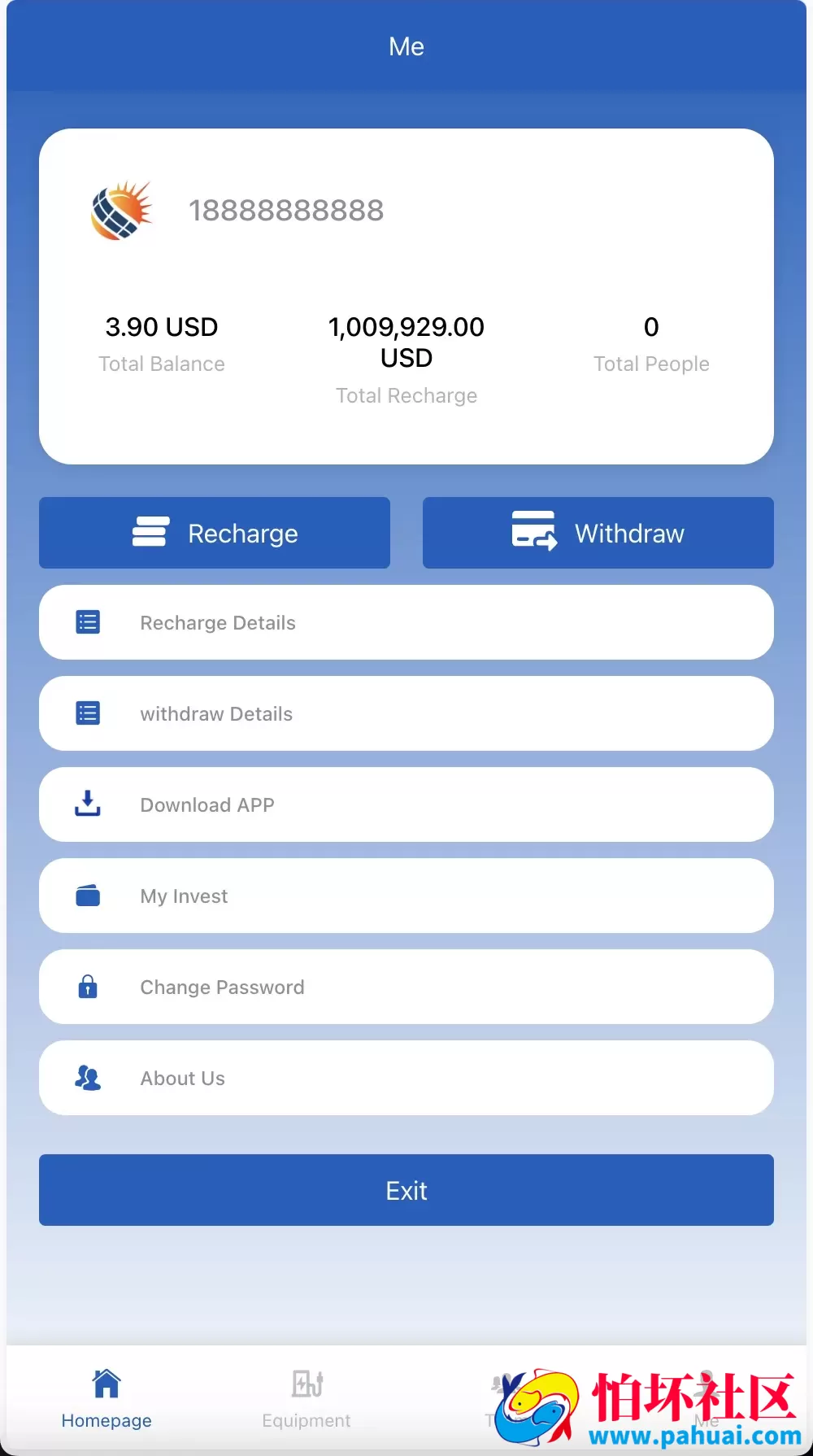 Nikora共享充电桩投资理财源码 海外投资理财程序源码 前端html+后端PHP