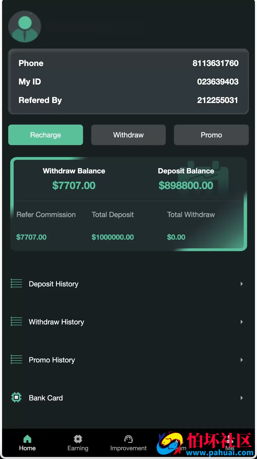 Napco海外投资理财程序源码 前端html+后端PHP