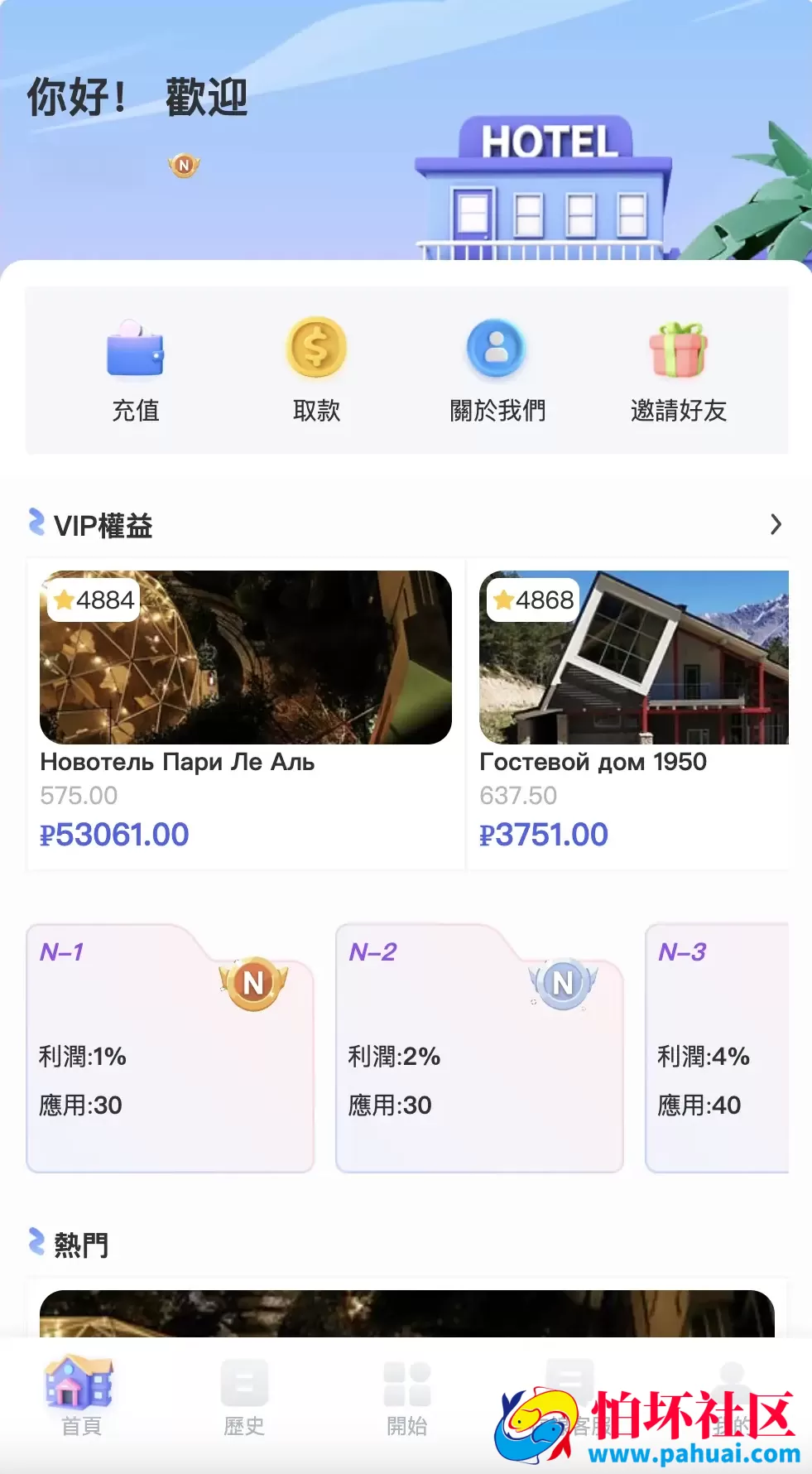 新UI海外酒店刷单抢单源码 酒店投资理财源码 多语言+连单卡单+5级分销程序 前端uniapp纯源码+后端PHP