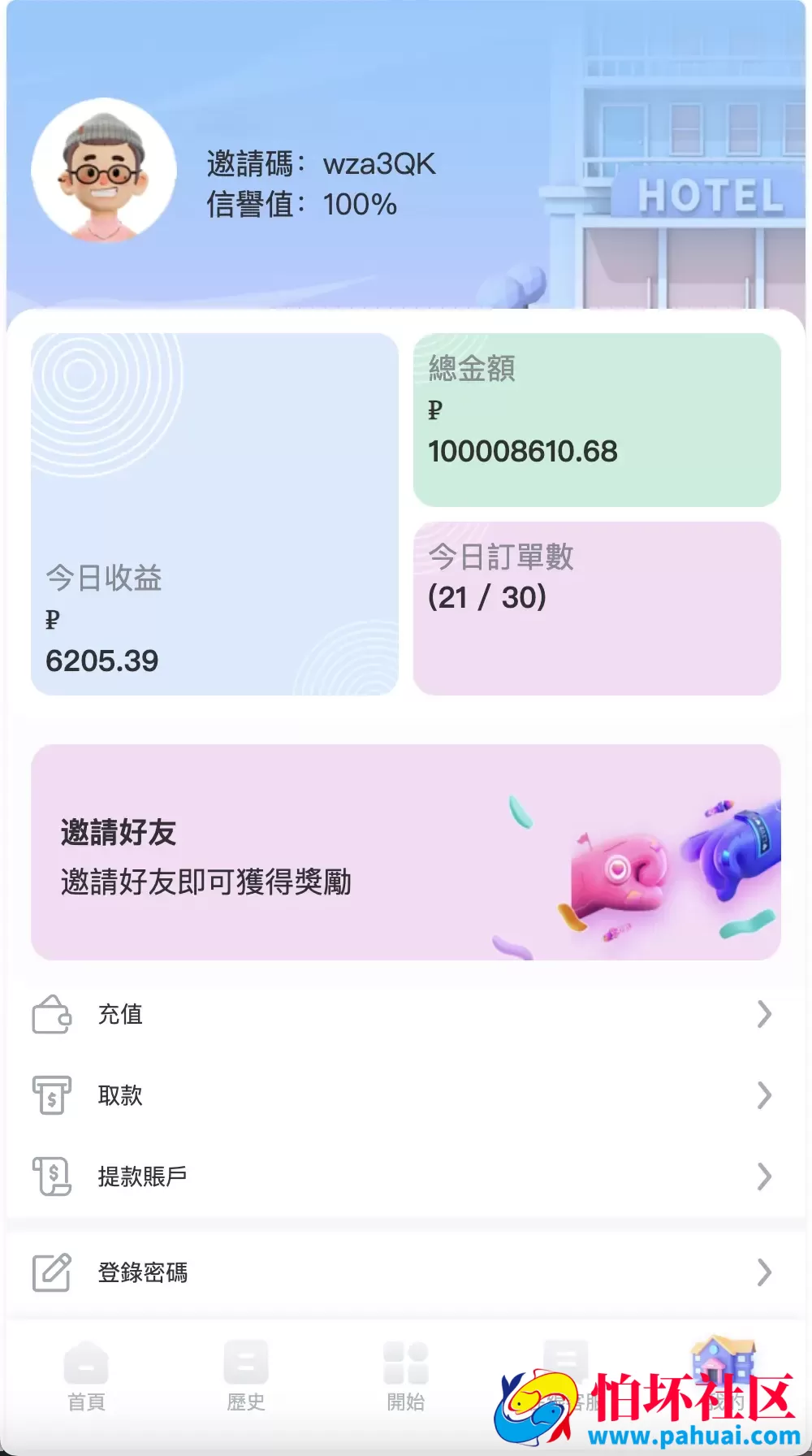 新UI海外酒店刷单抢单源码 酒店投资理财源码 多语言+连单卡单+5级分销程序 前端uniapp纯源码+后端PHP