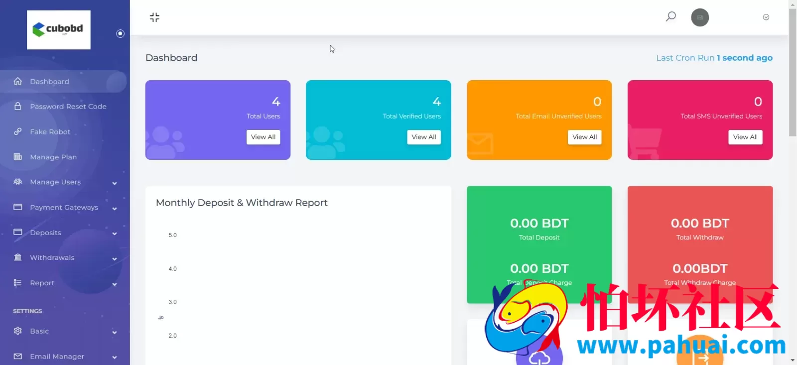 cubobd海外投资理财程序源码 前端HTML+后端PHP