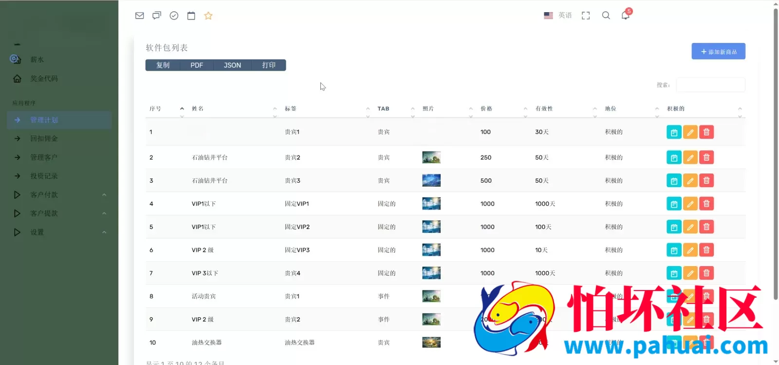 3D Holovision海外能源产品投资理财程序源码 前端html+后端php