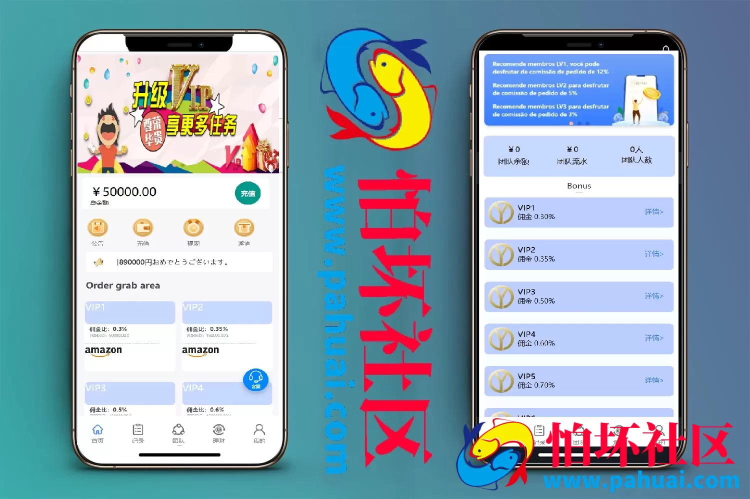 4语言亚马逊海外刷单抢单程序源码 前端html+后端php