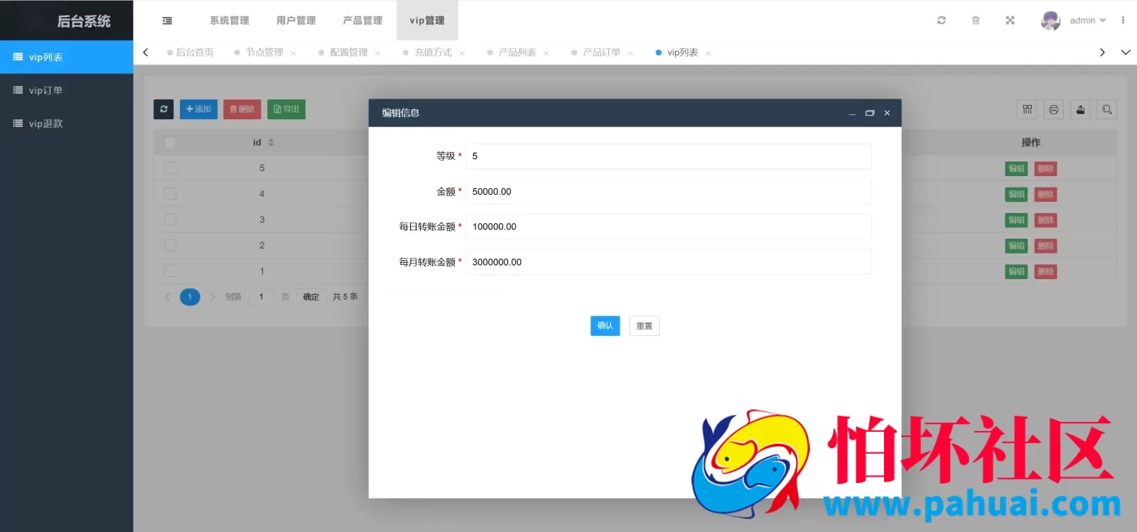 PHTether USDT多语言海外虚拟货币投资理财程序源码 前端html+后端PHP