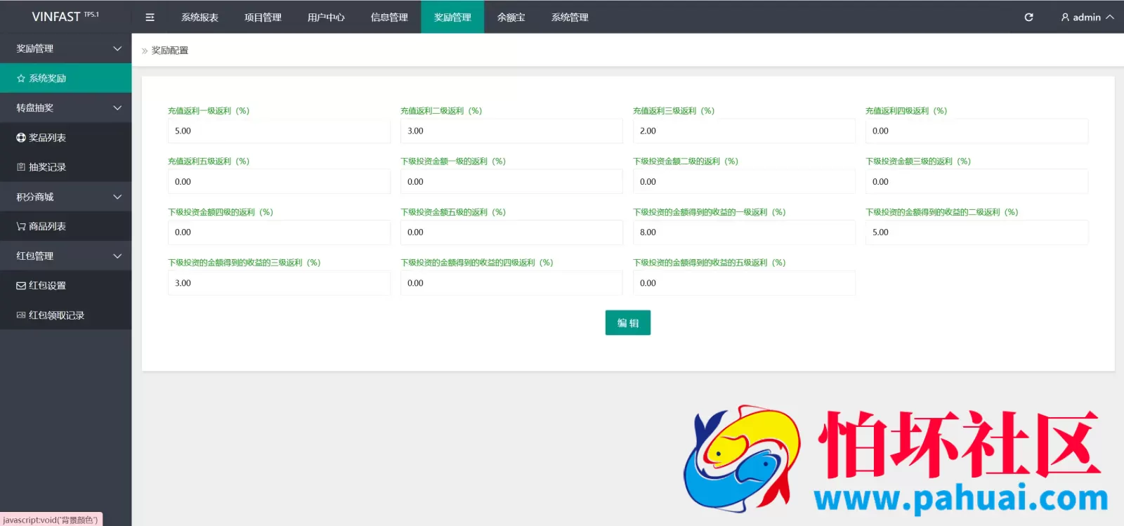 VINFAST多语言投资理财源码 15种语言+团长代理+充值返利+三级分销程序 前端vue纯源码+后端PHP