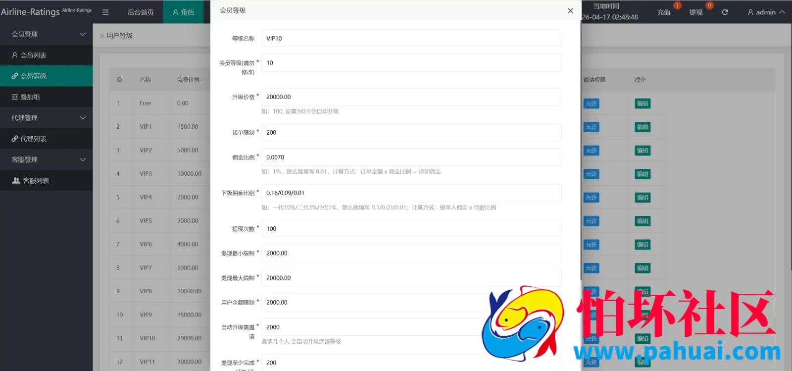 Airline-Ratings多语言航空旅游刷单抢单投资理财源码 打针卡单+叠加组规则+代理独立推广域名+三级分销程序 前端html+后端PHP