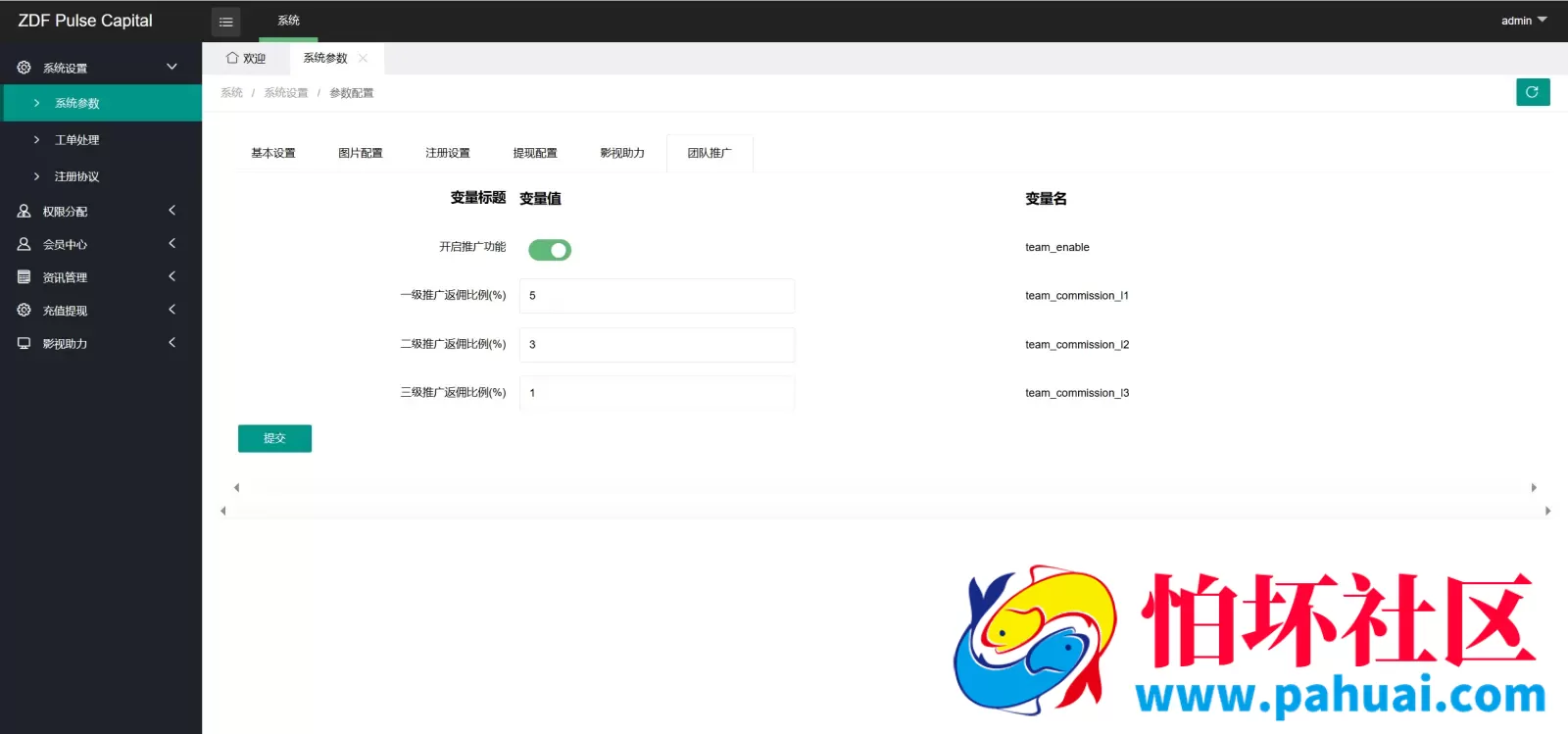 ZDF Pulse Capital多语言电影助力投资理财源码 理财时间盘 带输赢控制程序