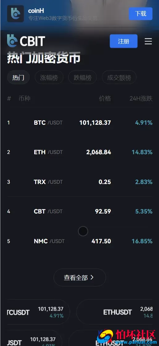 coinH多语言web3交易所源码 k线控制+逐仓全仓+合约+现货交易+闪期权交易+质押生息+盲盒+理财程序 前端uniapp纯源码+后端PHP
