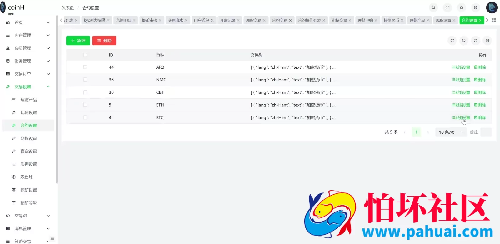 coinH多语言web3交易所源码 k线控制+逐仓全仓+合约+现货交易+闪期权交易+质押生息+盲盒+理财程序 前端uniapp纯源码+后端PHP