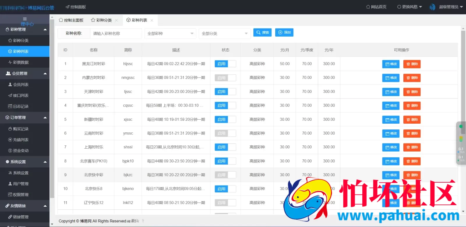 免费api彩票接口源码 仿博易API接口开奖网程序 Xml+Json彩票开奖API 自动采集