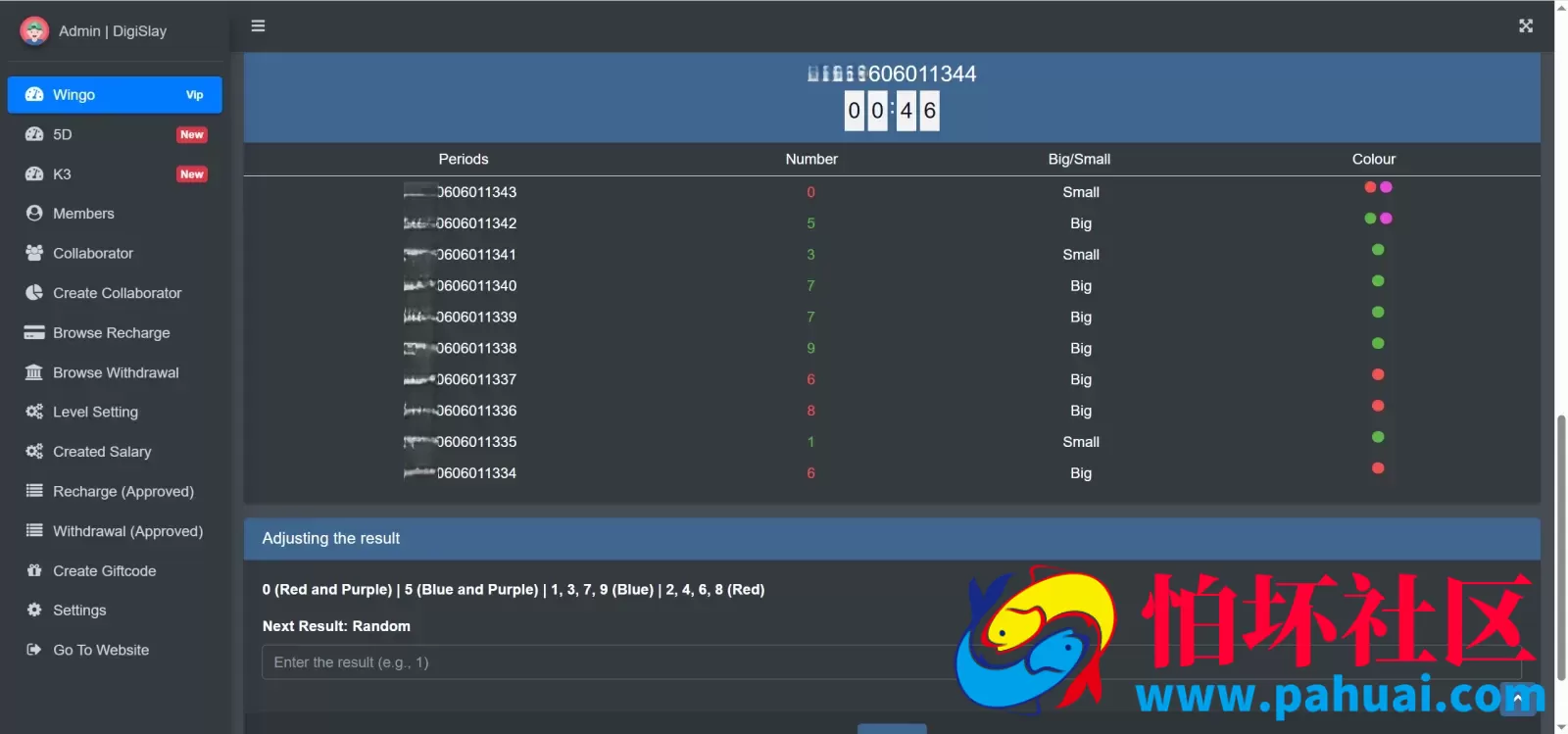 PH Club全开源修复版海外游戏源码 WinGo+K3+5D+Slots电子游戏程序 前端html+后端Node.js