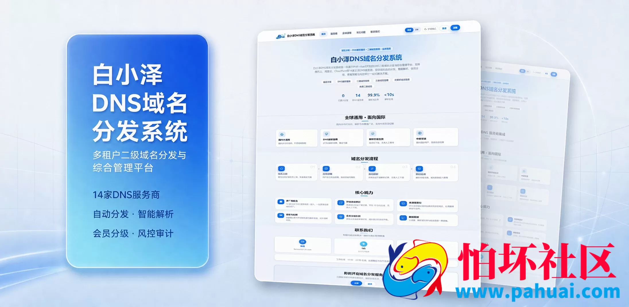 白小泽DNS域名分发系统源码程序 公测版 v1.0.0